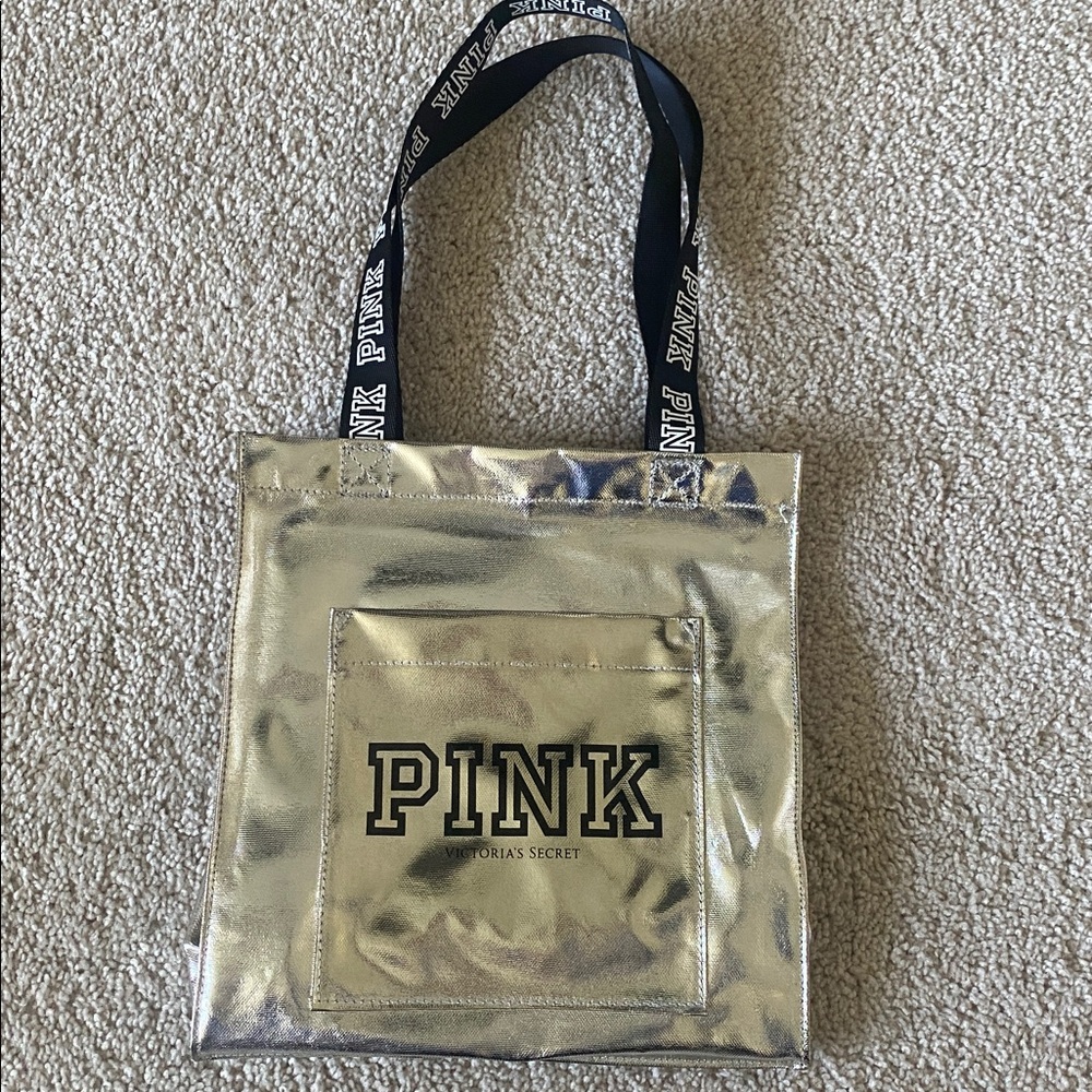 Victoria’s Secret PINK  Silver Tote Bag 

11”x10”x3”

NWOT